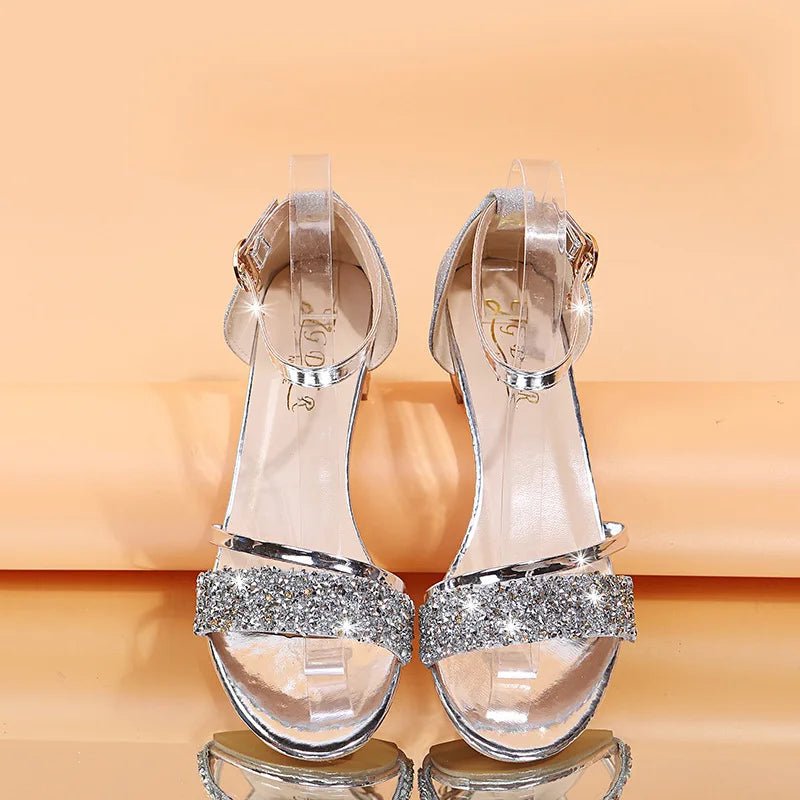 2024 New Fashion Women's Sandals Gold and Silver Low Heel Casual Shoes Women Open Toe Summer Light Fashion Women's Shoes - Maison zamor