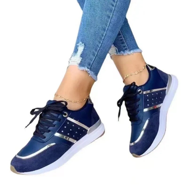 2025 New Platform Sneakers Women Wide Width 37 - 40 Non - Slip Casual Sports Shoes Chunky Sole for Walking - Maison zamor