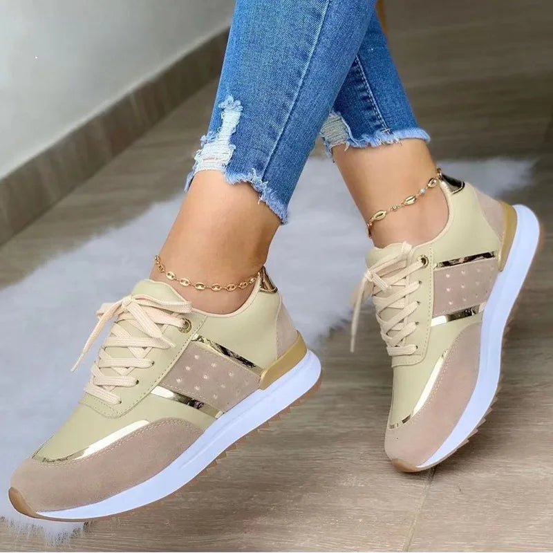 2025 New Platform Sneakers Women Wide Width 37 - 40 Non - Slip Casual Sports Shoes Chunky Sole for Walking - Maison zamor