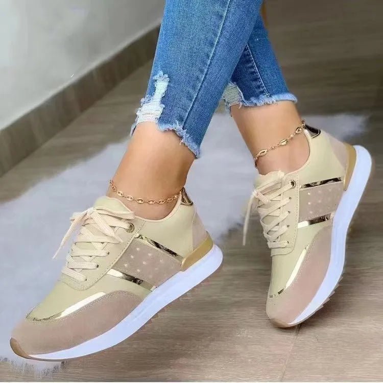 2025 New Platform Sneakers Women Wide Width 37 - 40 Non - Slip Casual Sports Shoes Chunky Sole for Walking - Maison zamor