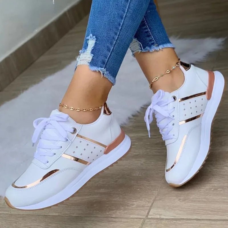 2025 New Platform Sneakers Women Wide Width 37 - 40 Non - Slip Casual Sports Shoes Chunky Sole for Walking - Maison zamor