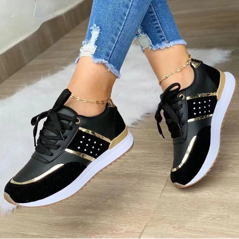 2025 New Platform Sneakers Women Wide Width 37 - 40 Non - Slip Casual Sports Shoes Chunky Sole for Walking - Maison zamor