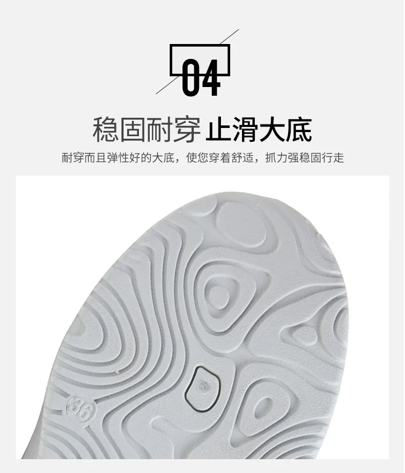 2025 summer new women's shoes fashion casual breathable mesh slippers shoes a slip - on half support shoes women's shoes - Maison zamor