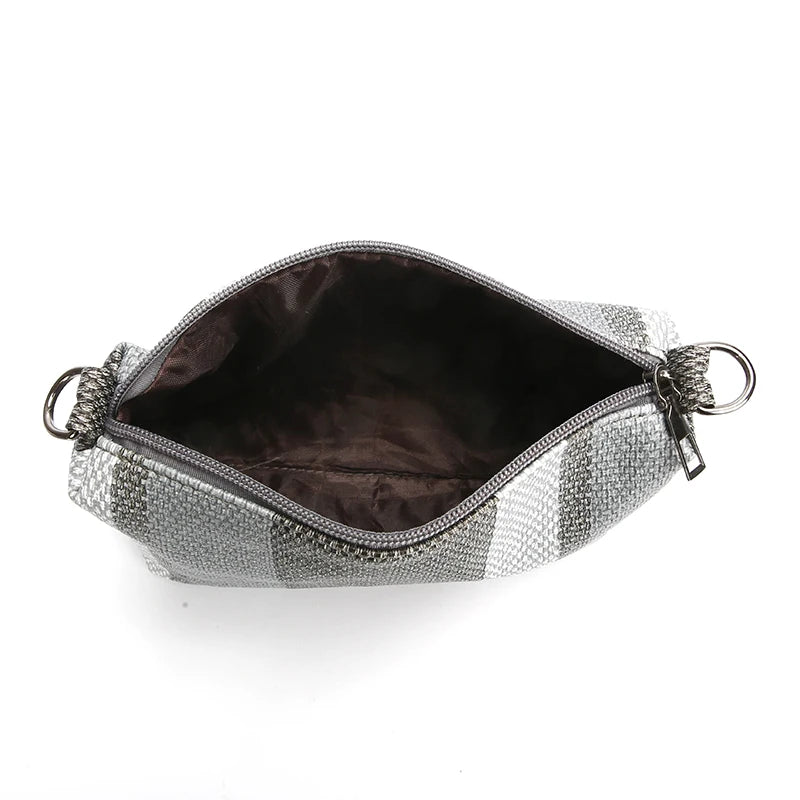 High Quality Women PU Leather Handbags Shoulder Bag Casual Female 4 Pieces Set Crossbody Bags Fashion Stripe Tote Messenger Bag