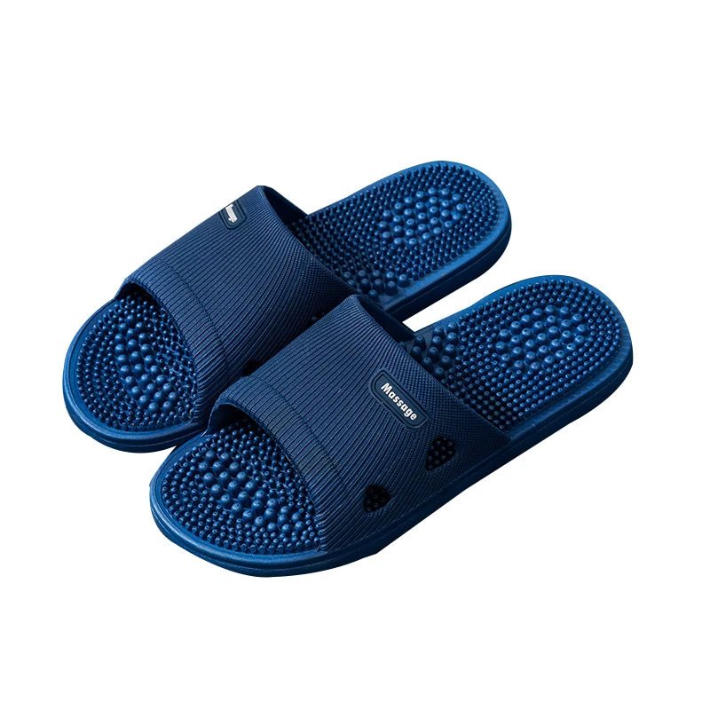 Men's Summer Indoor Home Foot Bot Massage Particle Acupoint Massage Couple Batoom Bathing Home Use Cool Slippers - Maison zamor