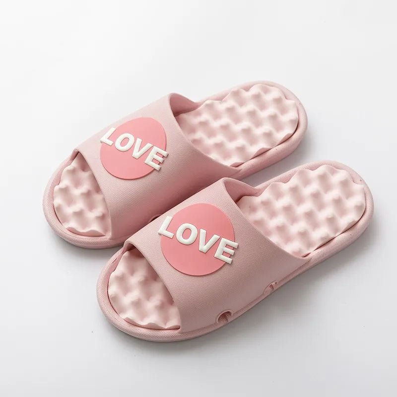 Men's Summer Indoor Home Foot Bot Massage Particle Acupoint Massage Couple Batoom Bathing Home Use Cool Slippers - Maison zamor