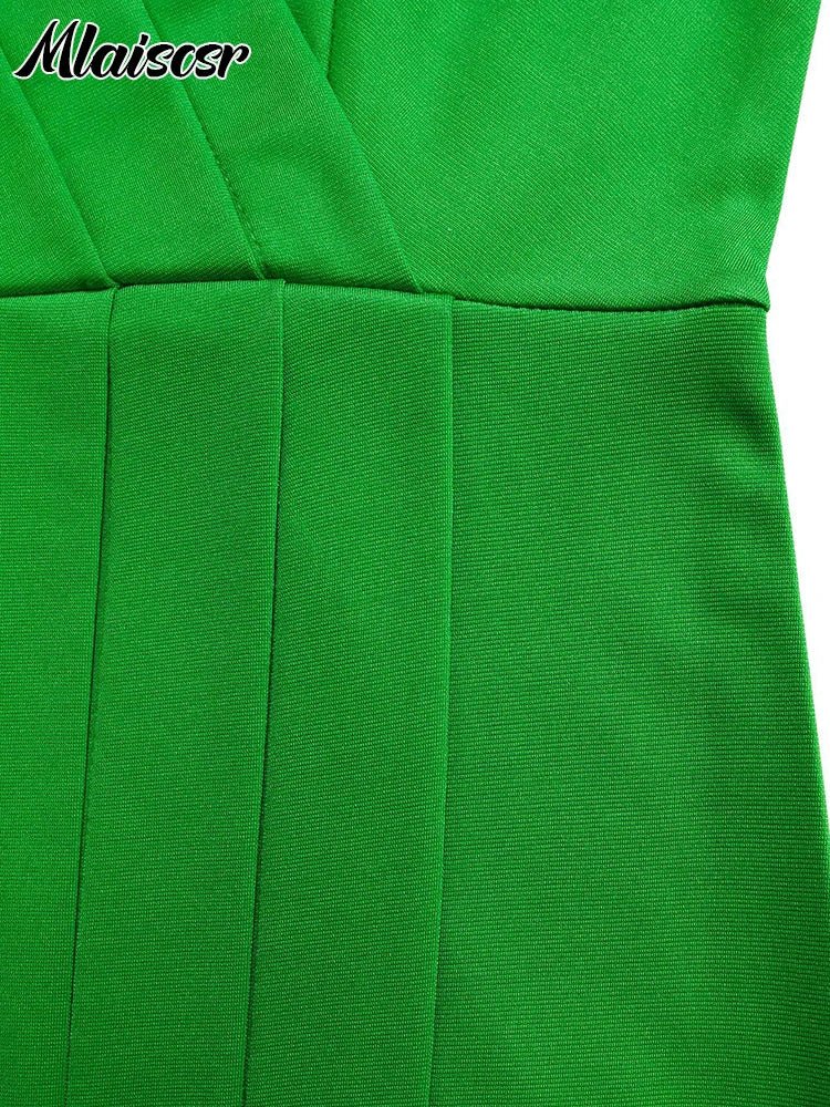 Mlaiscsr Office Lady Dress O Neck Short Sleeve High Waist Sashes Evening Midi Dresses Birthday Party Prom Women Clothing New - Maison zamor