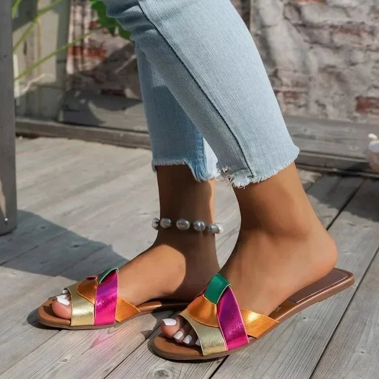 New Summer Designer Women'S Solid Color Fashion Slippers Zapatos De Mujer Women'S Shoes Slippers Women Slippers Women Shoes - Maison zamor