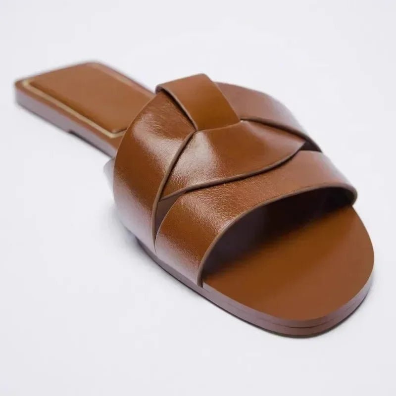 New Summer Designer Women'S Solid Color Fashion Slippers Zapatos De Mujer Women'S Shoes Slippers Women Slippers Women Shoes - Maison zamor
