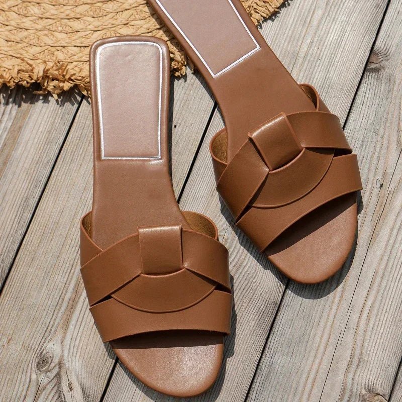 New Summer Designer Women'S Solid Color Fashion Slippers Zapatos De Mujer Women'S Shoes Slippers Women Slippers Women Shoes - Maison zamor