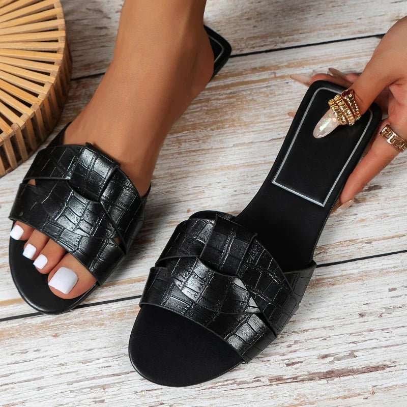 New Summer Designer Women'S Solid Color Fashion Slippers Zapatos De Mujer Women'S Shoes Slippers Women Slippers Women Shoes - Maison zamor