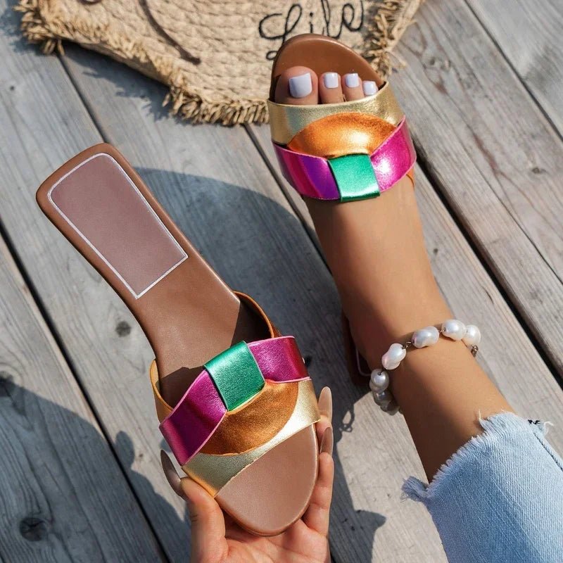 New Summer Designer Women'S Solid Color Fashion Slippers Zapatos De Mujer Women'S Shoes Slippers Women Slippers Women Shoes - Maison zamor