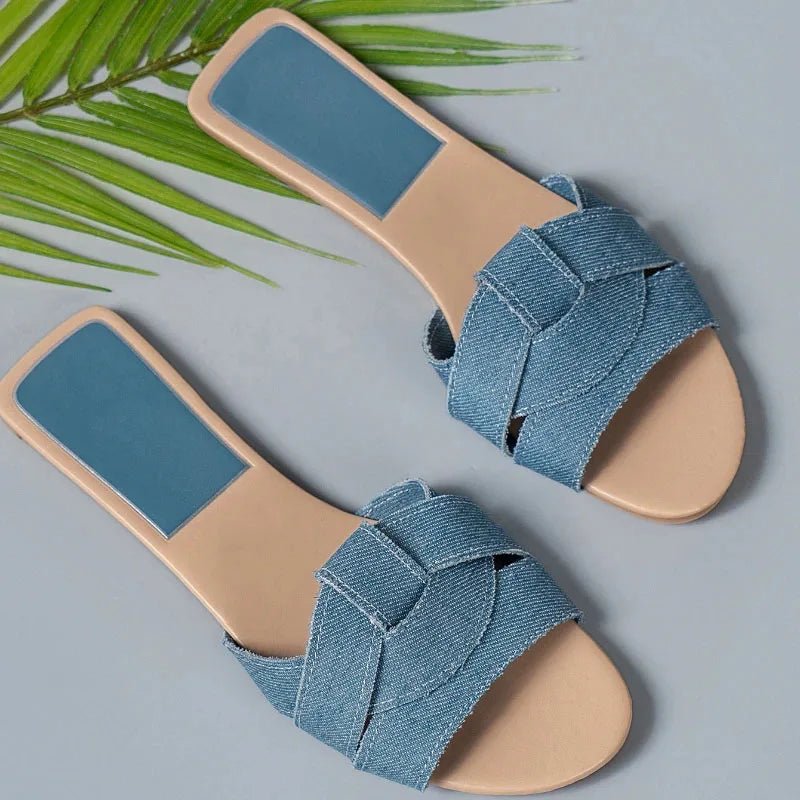 New Summer Designer Women'S Solid Color Fashion Slippers Zapatos De Mujer Women'S Shoes Slippers Women Slippers Women Shoes - Maison zamor