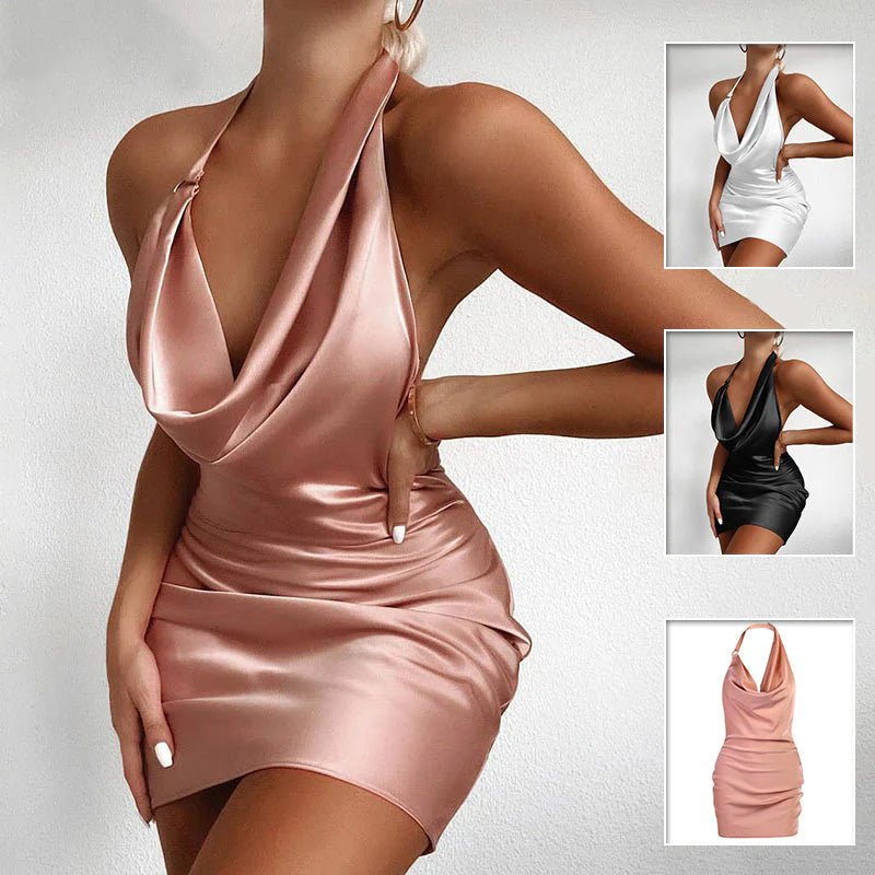 Sleeveless Backless Mini Dress - Maison zamor