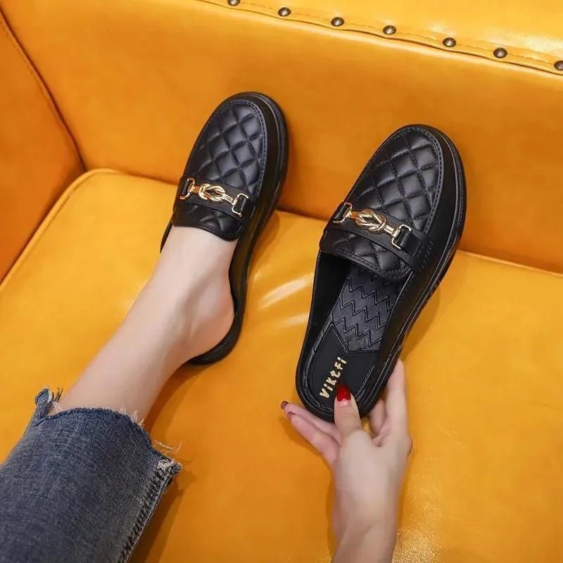 Summer Faion Women's Sandals Outdoor Slippers Spor Chic Flat Heel Korean Sle Pure Color Rubber Bot Paaged Head - Maison zamor