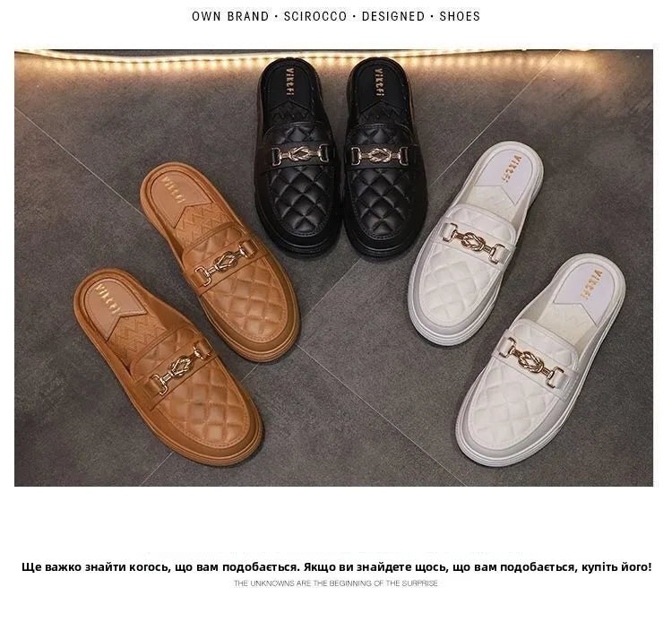 Summer Faion Women's Sandals Outdoor Slippers Spor Chic Flat Heel Korean Sle Pure Color Rubber Bot Paaged Head - Maison zamor