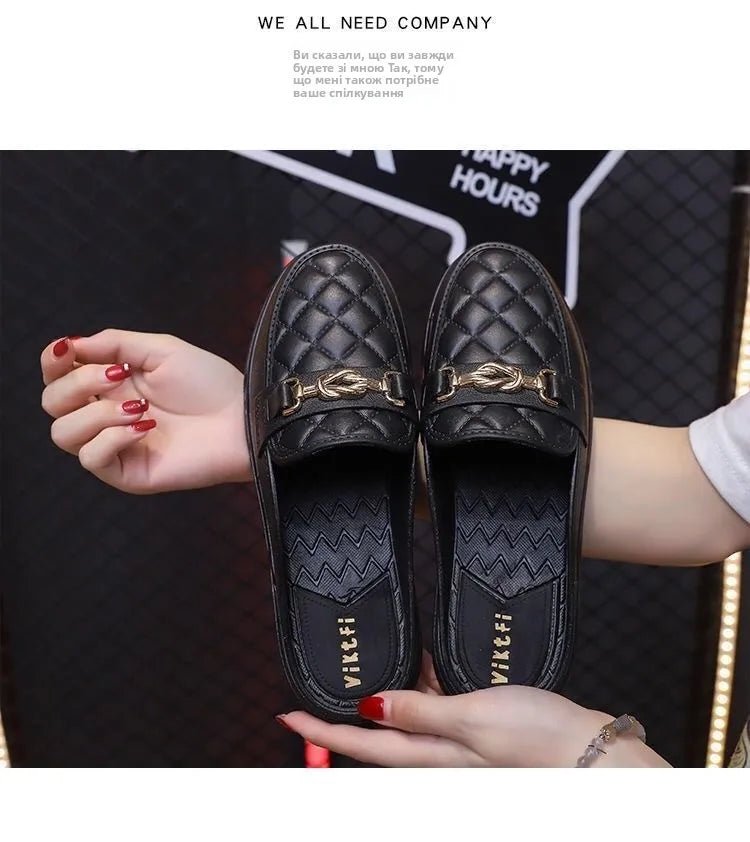 Summer Faion Women's Sandals Outdoor Slippers Spor Chic Flat Heel Korean Sle Pure Color Rubber Bot Paaged Head - Maison zamor
